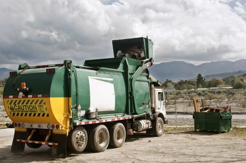 Recycling materials at a waste processing facility